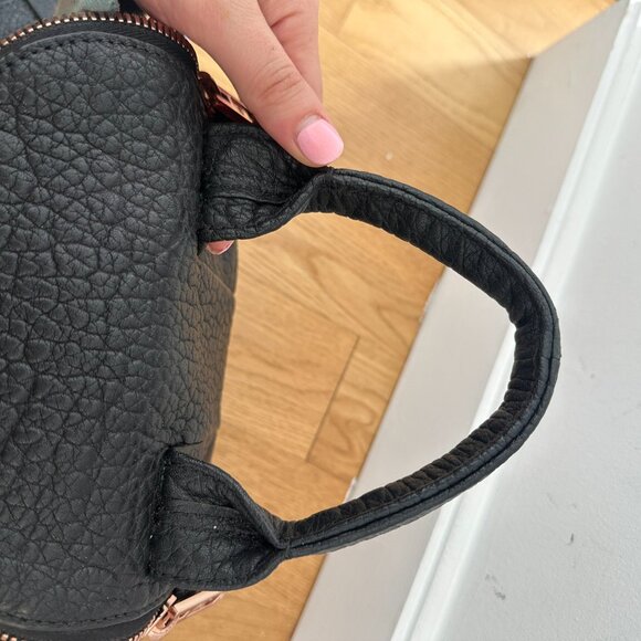 Alexander Wang Mini Rockie Top Handle Shoulder Bag Pebbled Leather Studded Botto - Picture 15 of 15